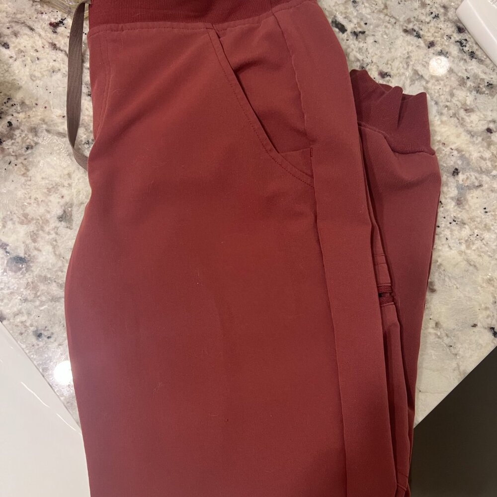 DARK CHERRY Figs Joggers